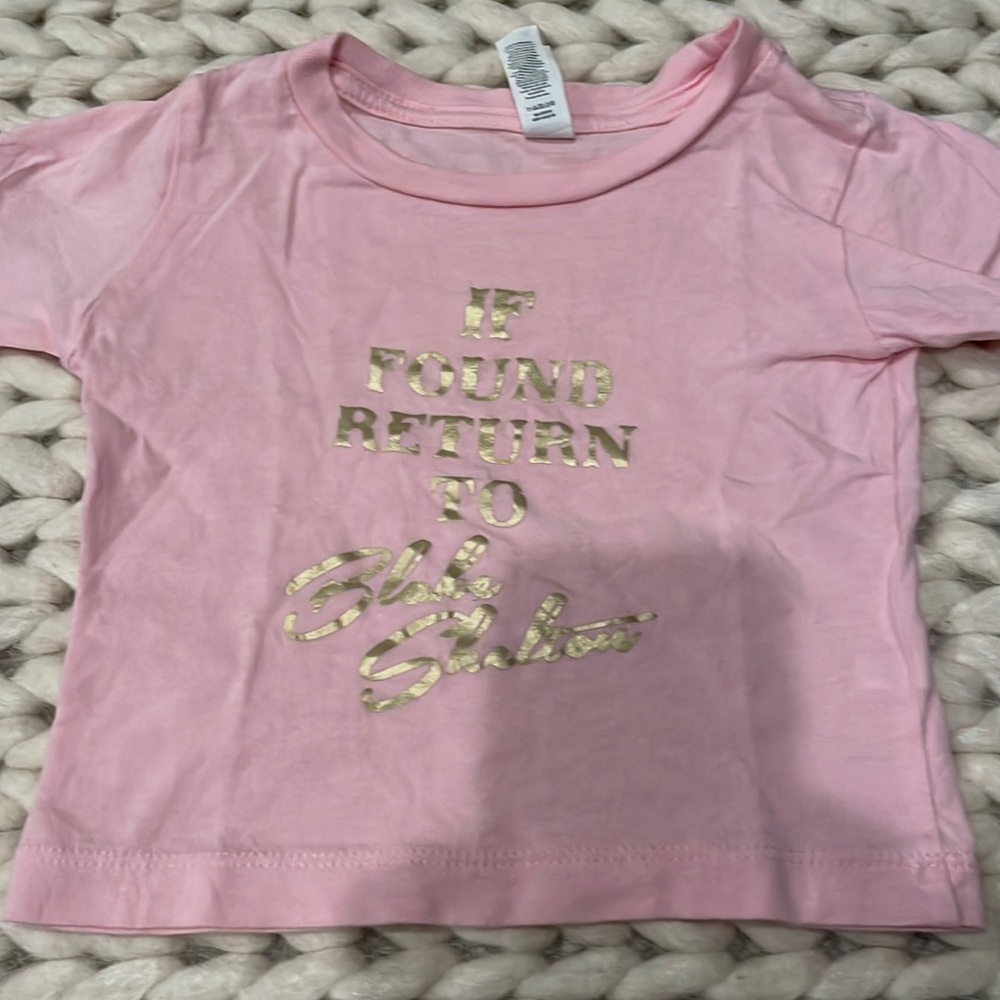 T shirt size says 6-12mn